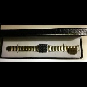 MARCEL DRUCKER Men’s Vintage 2-Tone Link Watch NIB